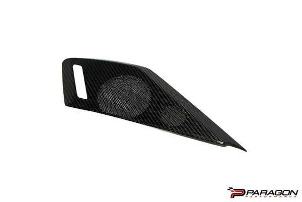 CCS C8 Corvette Carbon Fiber Speaker Covers - Black