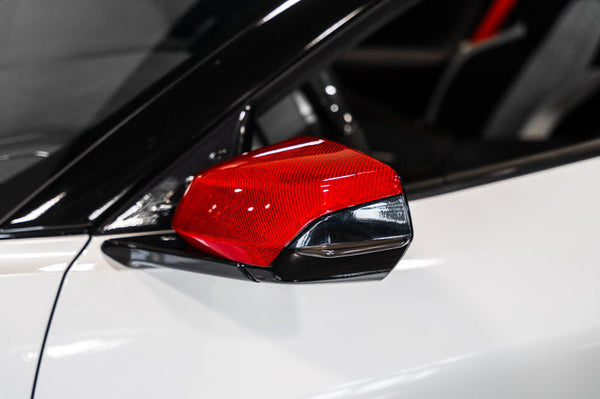 CForce Performance C8 Corvette Carbon Fiber Mirror Overlays