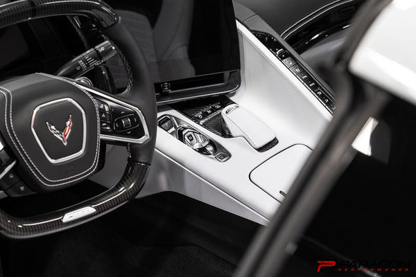CCS C8 Corvette Carbon Fiber Transmission Control Button Covers