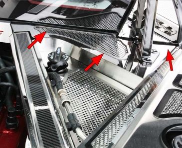 2020+ C8 Corvette Coupe - Rear Cowl Covers | Stainless Steel, Choose Style