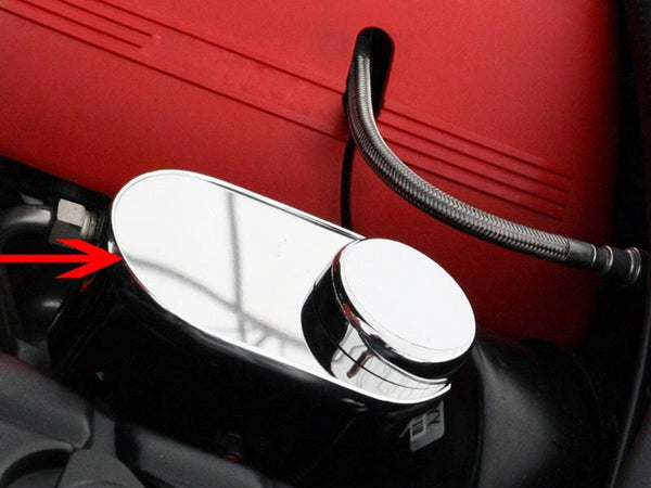 2005-2008 C6 Corvette - Brake Master Cylinder Cover w/Cap Cover (2005-08 only)| Polished Stainless