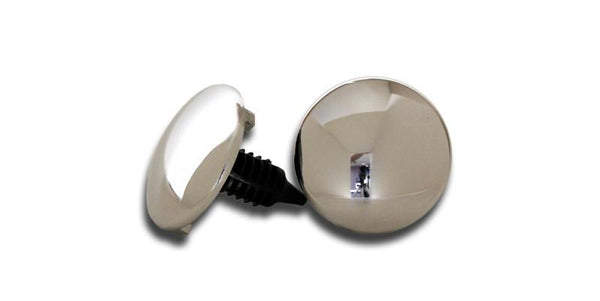 2005-2013 C6 Corvette Convertible only - Trunk Lid Liner Fastener Cover Kit 2Pc | Chrome