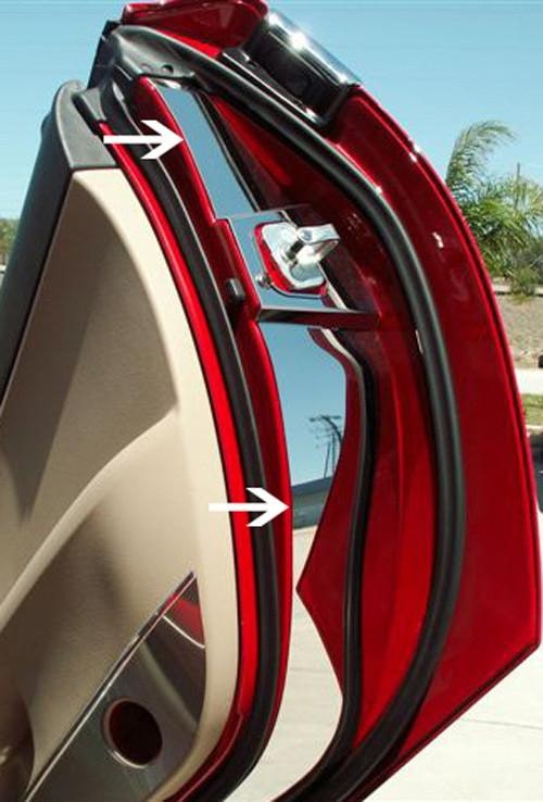 2005-2013 C6 Corvette - Door Jamb Kit for Lambo Doors 2Pc | Polished Stainless Steel