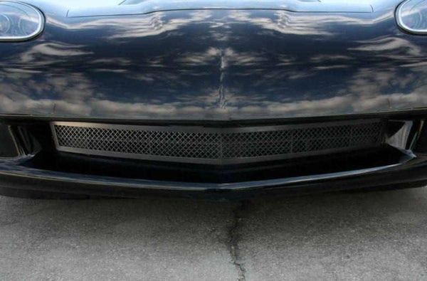2005-2012 C6 Corvette - Front Grille | Blakk Stealth Stainless Laser Mesh