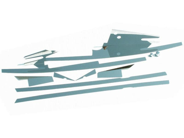 2005-2013 C6/GS Corvette - Inner Fender Liner Component 8Pc|Polished Stainless Steel