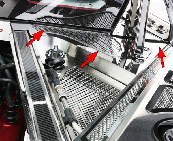 2020+ C8 Corvette Coupe - Rear Cowl Covers | Stainless Steel, Choose Style