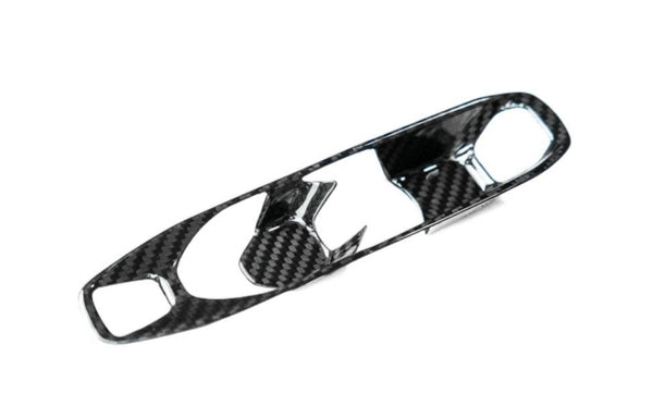 C8 Corvette Carbon Fiber Transmission Control Outer Trim - Black or Red