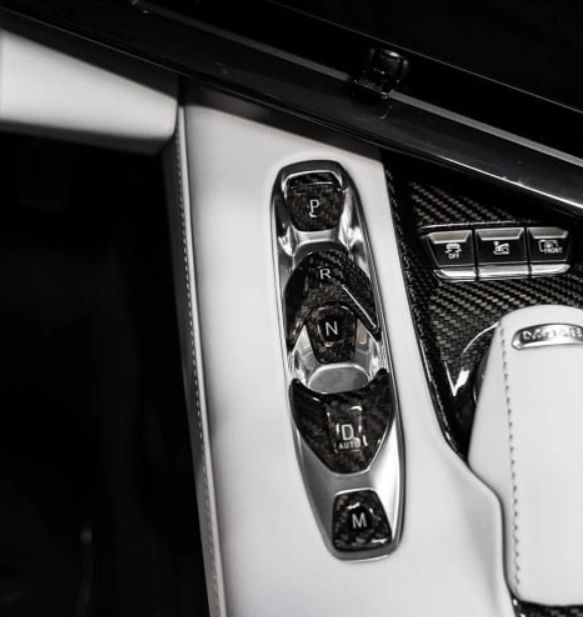 C8 Corvette Carbon Fiber Transmission Control Button Covers