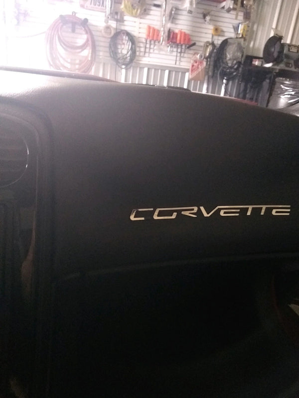 2005-2013 C6 Corvette - Rear Bumper & Dash CORVETTE Letter Set | Polished Stainless Steel