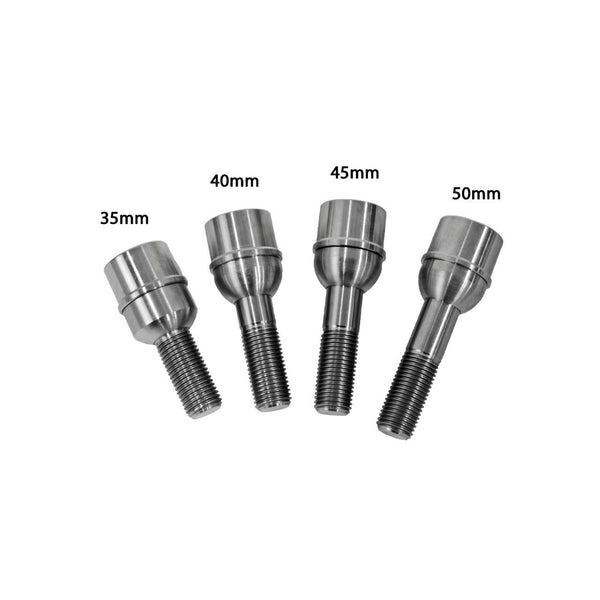 Porsche Extended Titanium Wheel Bolts With Polished Finish