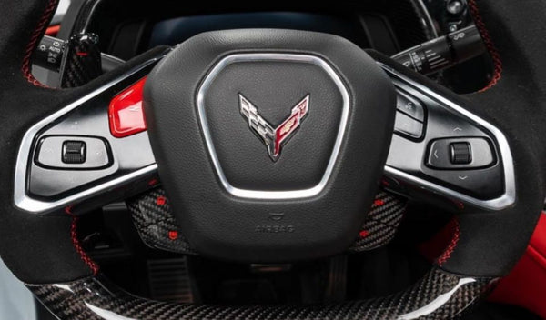 CForce Performance Steering Wheel Carbon Fiber Volume Button Covers 4PC