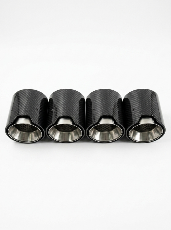 Carbon Fiber Exhaust Tips for BMW | M2 M3 M4 M5 M6 | F & G Series | 60-80mm Inlet | Set of 4