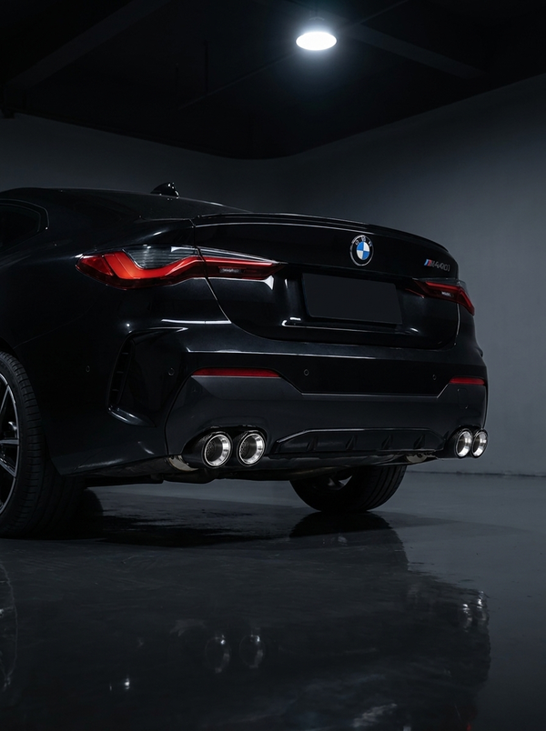 Carbon Fiber Dual Exhaust Tips for BMW M340i M240i M440i | G20 G42 G22 G23 G26 | Y-Pipe Single-to-Dual Conversion | Sold as Pair
