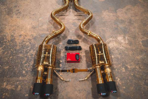 BMW M3 E9x V2 Valved Race Exhaust System (GOLD)