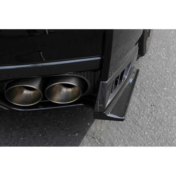 Carbon Fiber Nissan GTR-R35 Rear Bumper Skirts 2017-2022