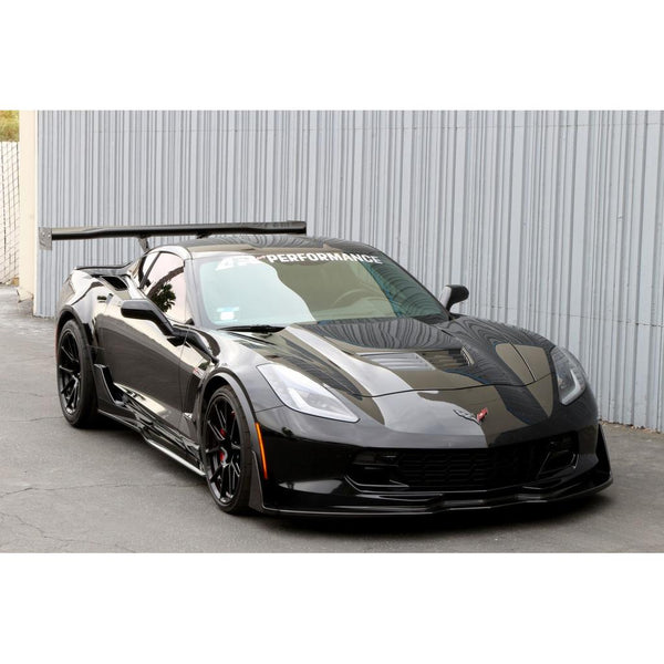 Chevrolet Corvette C7 Z06 / Grand Sport GTC500 Chassis Mount Carbon Fiber Adjustable Wing
