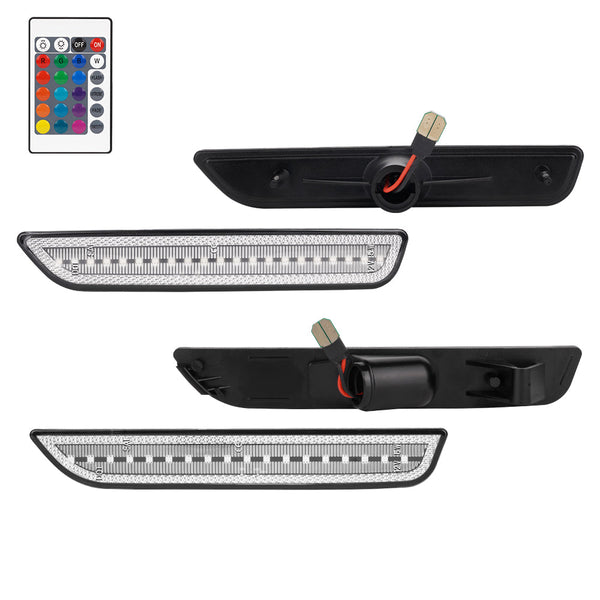 2010-2014 Ford Mustang RGB Clear LED Side Markers