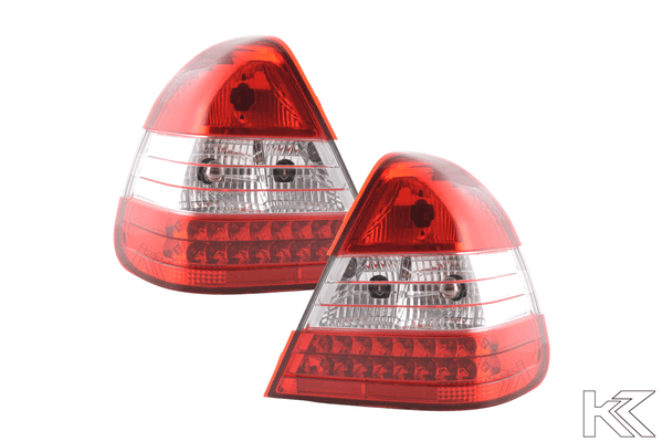 Mercedes Benz C-Class (202) Red LED Taillights Set (1996-2000)