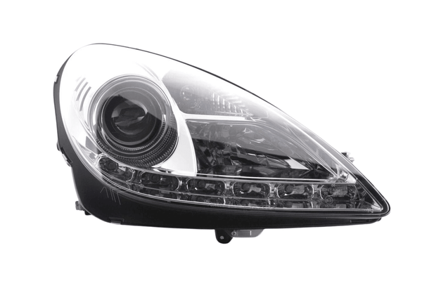 Mercedes Benz SLK (171) Chrome LED Headlights with Daytime Running Lights (2004-2011)