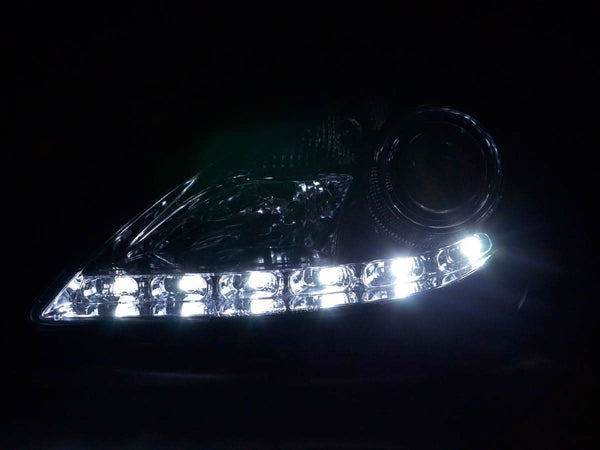 Mercedes Benz SLK (171) Chrome LED Headlights with Daytime Running Lights (2004-2011)