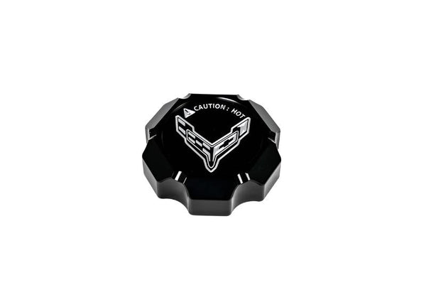 C8 “Corvette Flag” “Z06” Z51” “Paragon” “ERay” “Corvette” Billet Coolant Cap Cover - Black, Blue or Red
