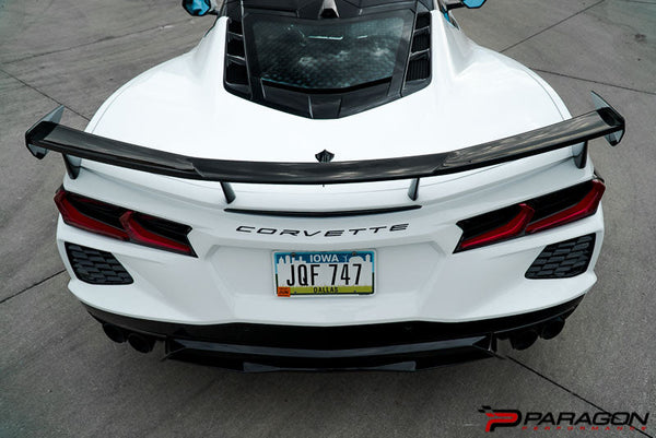 Paragon Performance C8 Corvette Carbon Fiber High Wing Spoiler