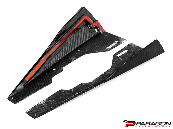 Paragon Performance C8 Corvette Carbon Fiber Rocker Winglets - by Uni-Body