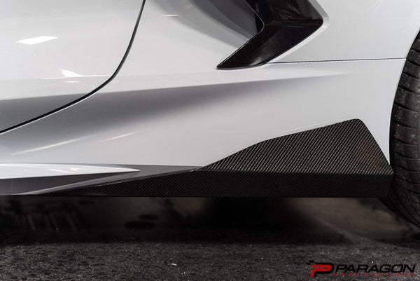 Paragon Performance C8 Corvette Carbon Fiber Rocker Winglets - by Uni-Body