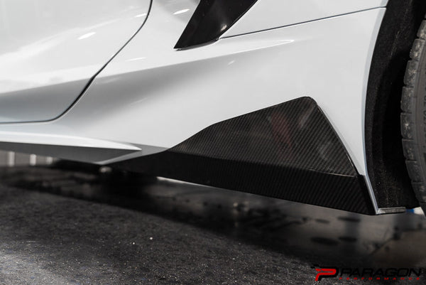 Paragon Performance C8 Corvette Carbon Fiber Rocker Winglets - by Uni-Body