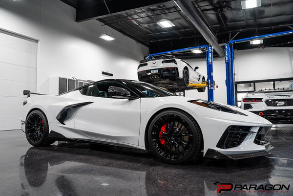 Paragon Performance C8 Corvette Carbon Flash Rocker Winglets - by Uni-Body