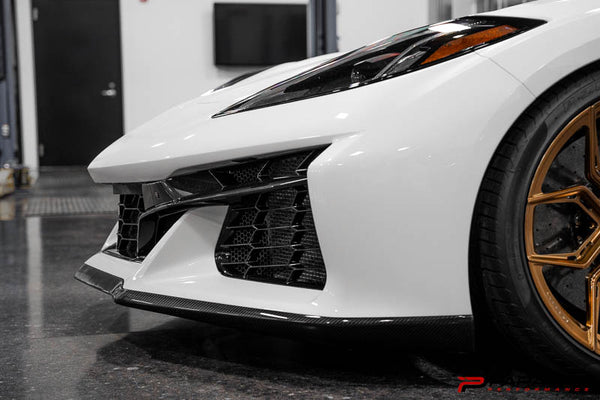 Paragon Performance C8 Z06/E-Ray Carbon Flash 3PC Front Lip