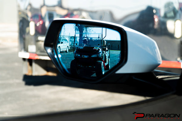 Paragon Performance C8 Corvette Wide Angle Mirrors With Turn Signals, Defrosters, and Blind Spot