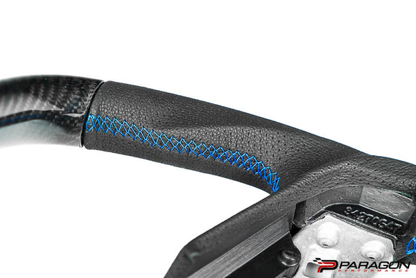 Paragon Performance C8 Corvette Z06 Style Carbon Fiber Steering Wheel - Blue