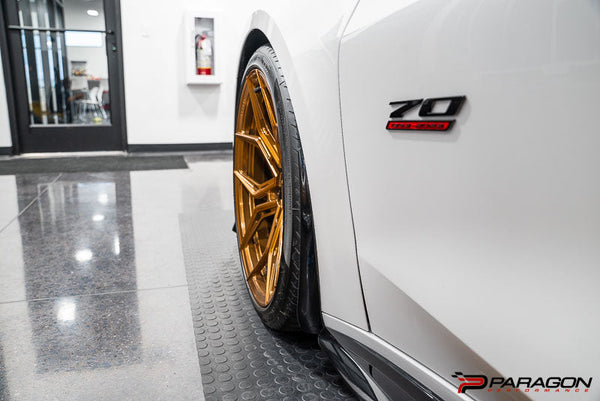Paragon Performance C8 Corvette Z06 / E-Ray / ZR1 Extended Front Splash Guards - Carbon Flash