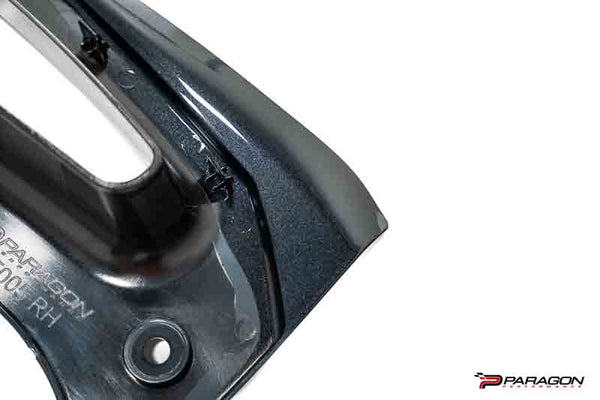 Paragon Performance C8 Corvette Z06 / E-Ray / ZR1 Extended Rear Splash Guards - Carbon Flash