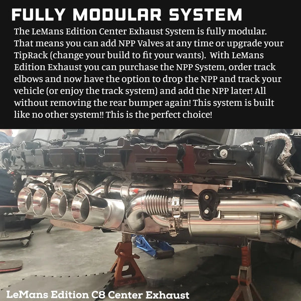 2020-2025 LeMans Edition C8 Corvette Stingray, E-Ray or Z06 Valve or NON-Valve Catback Center Exhaust