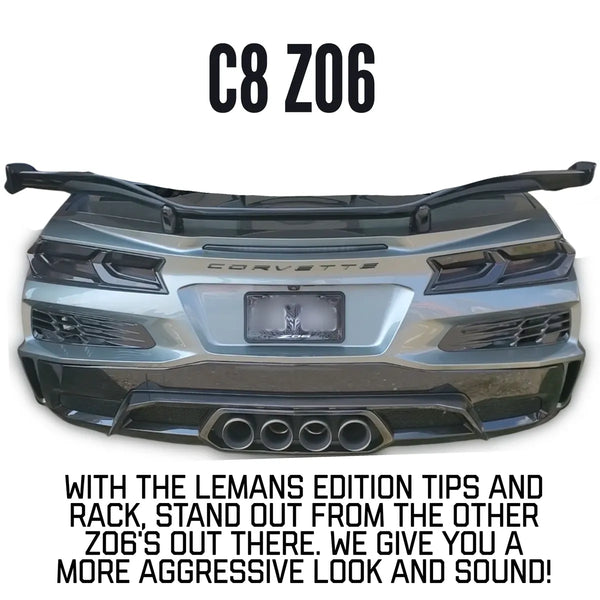 2020-2025 LeMans Edition C8 Corvette Stingray, E-Ray or Z06 Valve or NON-Valve Catback Center Exhaust