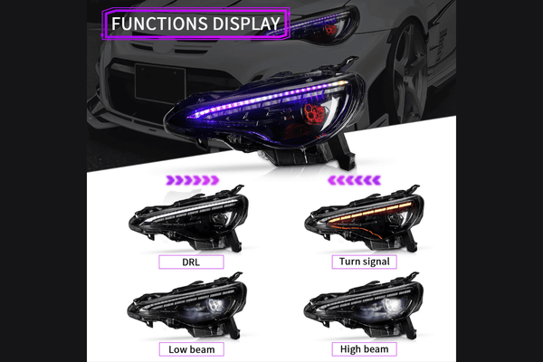 Scion FR-S Subaru BRZ Toyota GT86 RGB Headlights (2012-2021)