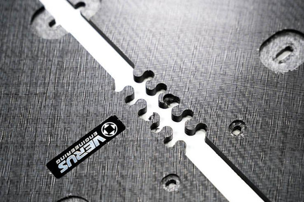 Verus Engineering Carbon Polyweave Front Splitter Kit, Carbon Fiber or Metal Air Dam - C8 Corvette