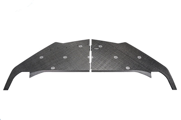 Verus Engineering Carbon Polyweave Front Splitter Kit, Carbon Fiber - C8 Corvette