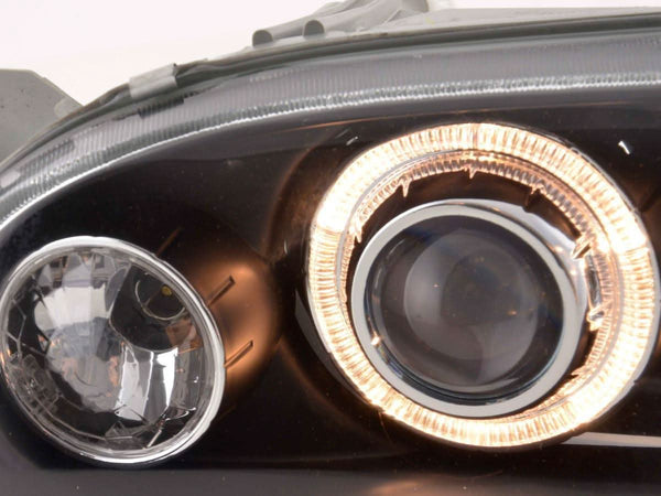 VW Golf 3 type 1HXO, 1 EXO Black Angel Eye Headlights (1991-1997)