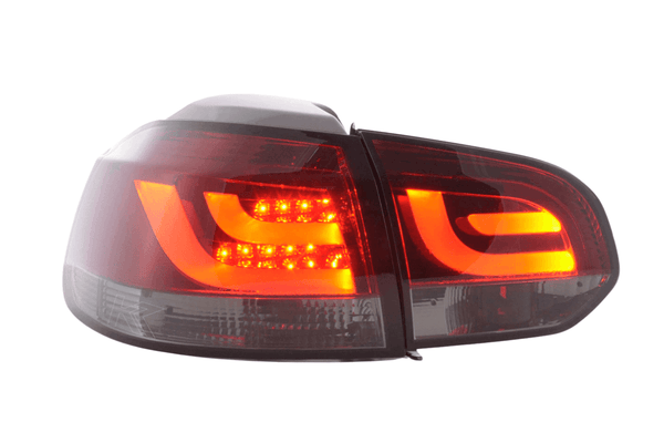 VW Golf Mk6 GTI LED Bar Red/Smoked Tail Lights V1 (2008-2014)