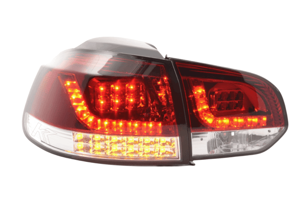 VW Golf Mk6 GTI LED Red Tail Lights V2 LED Indicators (2008-2014)