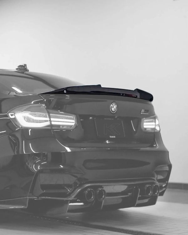 BMW 3 Series F30 F35/M3 F80 Sedan PSM Style Carbon Fiber Trunk Spoiler (2011 - 2019)