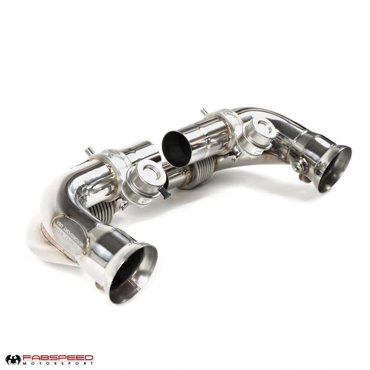 Fabspeed Porsche 991 GT3 / GT3 RS Side Muffler Bypass Pipes (2014-2016)