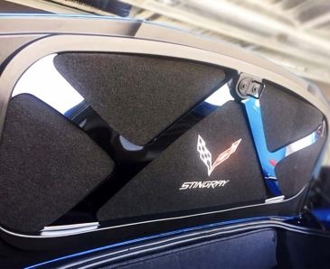 2014-2019 C7 Corvette Stingray - Trunk Lid Brace | Stainless Steel, Choose Finish