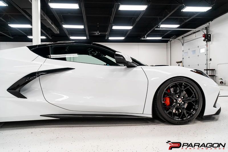 Paragon Performance C8 Corvette Carbon Fiber Rocker Panel Extensions