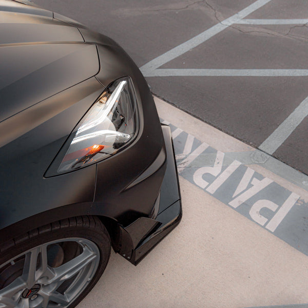 2020-2026 Corvette C8 Stingray Evo Style Front Lower Chin Splitter Gloss Black