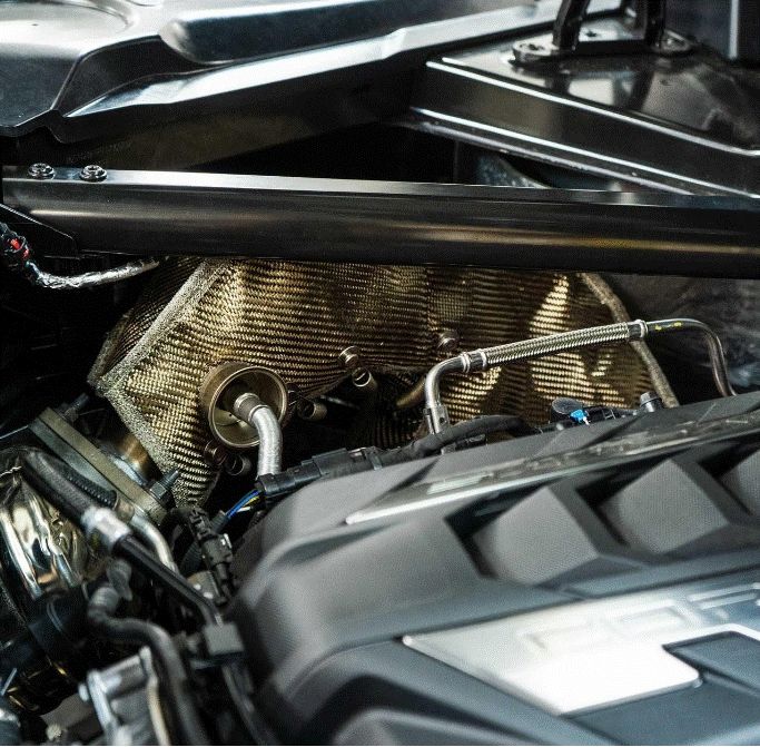 Fabspeed Chevrolet Corvette C8 Header Blankets (2020+)