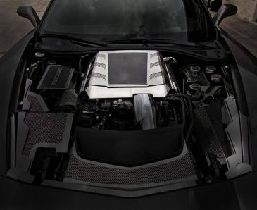 2015-2016 Z06 Corvette - Z06 Style Supercharger Engine Shroud Cover | Carbon Fiber/Stainless Steel